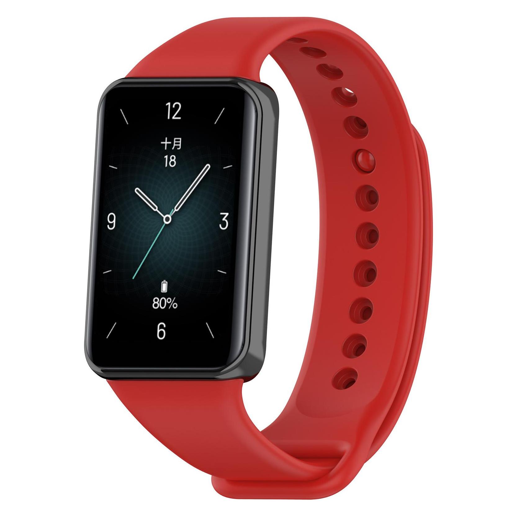 Techsuit - Watchband (W014) - Honor Band 9 - Red (Silicone) (62234509)