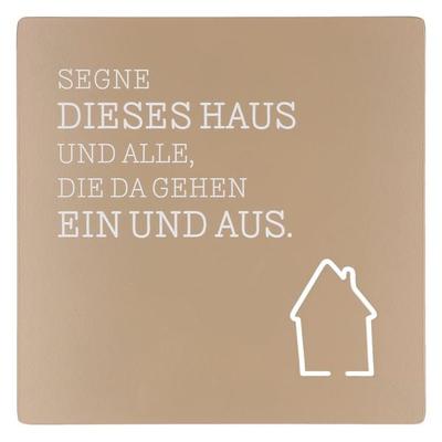 Edelstahltafel - Haussegen