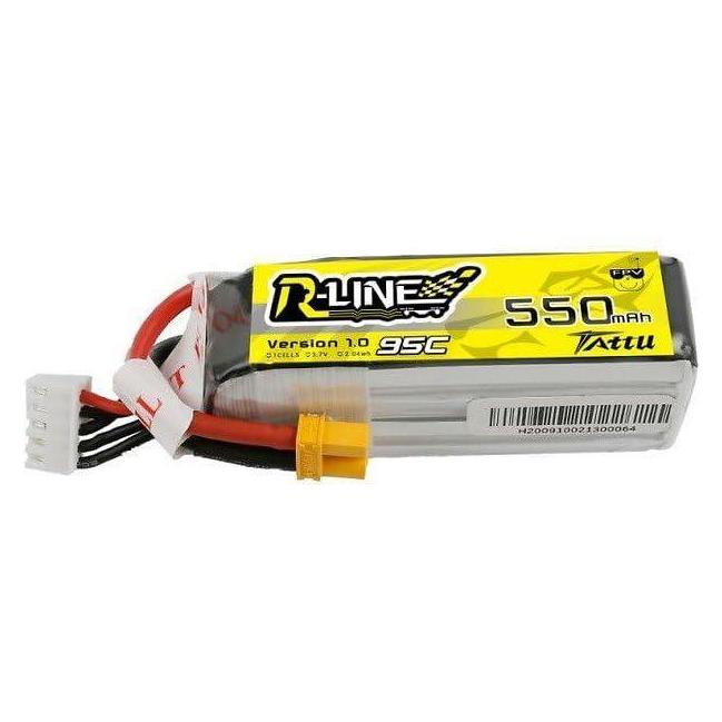Tattu Akumulator R-Line 550mAh 14.8V 95C 4S1P (550 mAh, 14.80 V) (TAA5504S95X3)