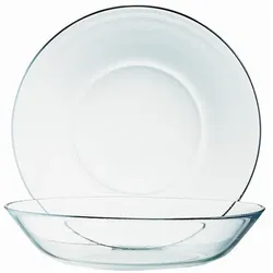 Arcoroc 24x Hartglas Teller/Schüssel COSMOS Durchmesser 14 cm - Höhe 2,5 cm