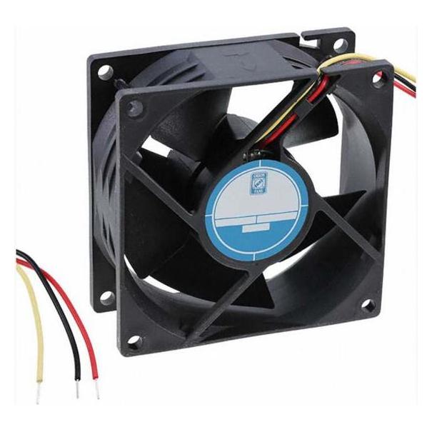 RS PRO DC fan, alarm, 80x32mm 94.4cu.m/h 24V (80 mm) (1444130)
