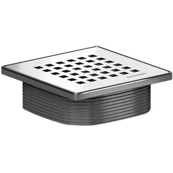 Dallmer, Zubehör Sanitärinstallation, Aufsatz DallDrain Select Quadra, Design-Rost-Edelstahl 120x120mm