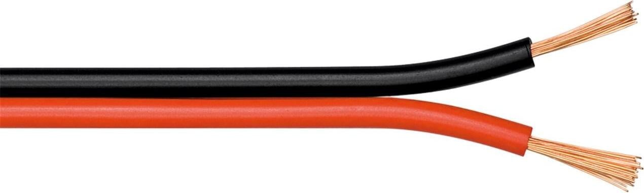 Goobay luidsprekerkabel CCa2 x 0,75 mm, rood/zwart, 25 meter