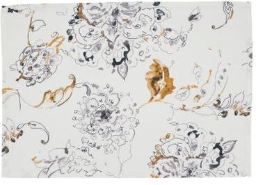 "Saro Lifestyle Floral Linen Blend Placemats Set of 4 - Botanical Placemats for Dining & Everyday Entertaining - 14""x20"""