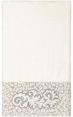 Authentic Hotel and Spa 100% Turkish Cotton April Embellished Bath Towel