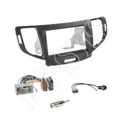 Autoradio 2-DIN Einbaurahmen Radioblende+Adapter Einbauset für Honda Accord (...