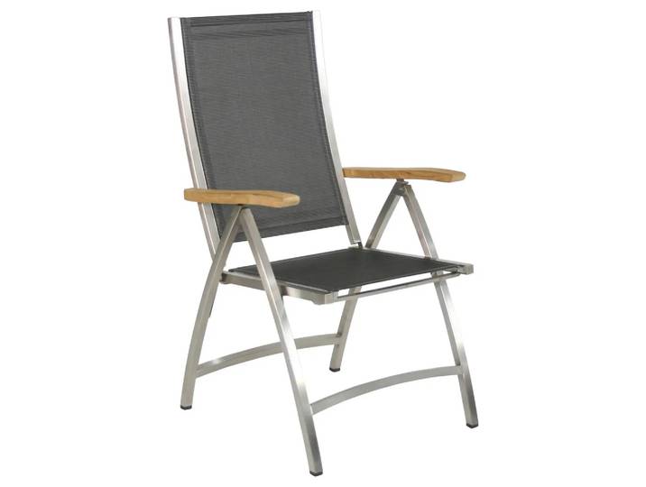 Gartensessel Pontiac, Textilene, Klappbar, b 63 cm t 63 cm h 111 cm
