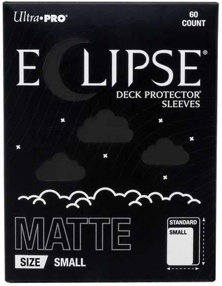 Ultra PRO Eclipse Matte Small Deck Protector Sleeves for Small-Size Trading Cards, 60ct, Jet Black