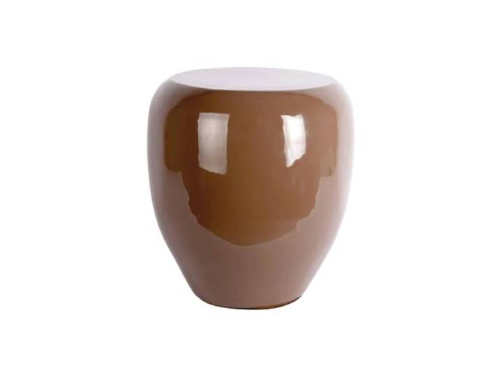 Leitmotiv Hocker Catania - Schokoladenbraun - 40x40x46cm Rund - skandinavisch - Metall - Küchenhocker - Barstühle - Hocker für Esszimmer - Küche - Theke - Bar