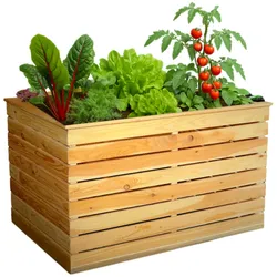 Gartenfachmarkt24 Holzhochbeet / Kräuterbeet "Lara" aus Lärche,,100 x 70 x 72 cm (B x T x H)