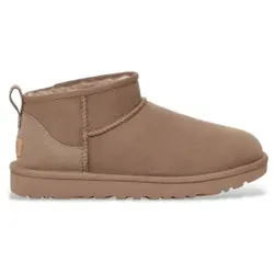 UGG für Damen. 1116109 Klassische Ultra Mini Lederstiefeletten taupe (41), Wohnung, Keine, Lässig, Heimtextilien