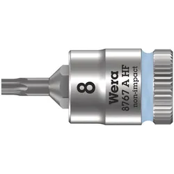 Wera 8767 A HF TORX Zyklop Bitnuss mit 1/4"-Antrieb, mit Haltefunktion Eisblau - 05003360001 - Eisblau
