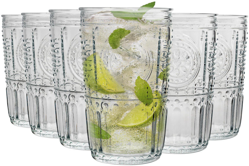 Bormioli Rocco Romantic Highball Glasses Clear 24/475ml