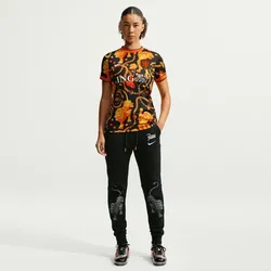 NIKE Niederlande Dri-FIT Aufwärmshirt Damen 010 - black/white XS