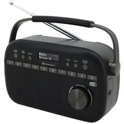Soundmaster DAB280SW tragbares Digitalradio DAB+ UKW-RDS Kopfhörerbuchse Retro