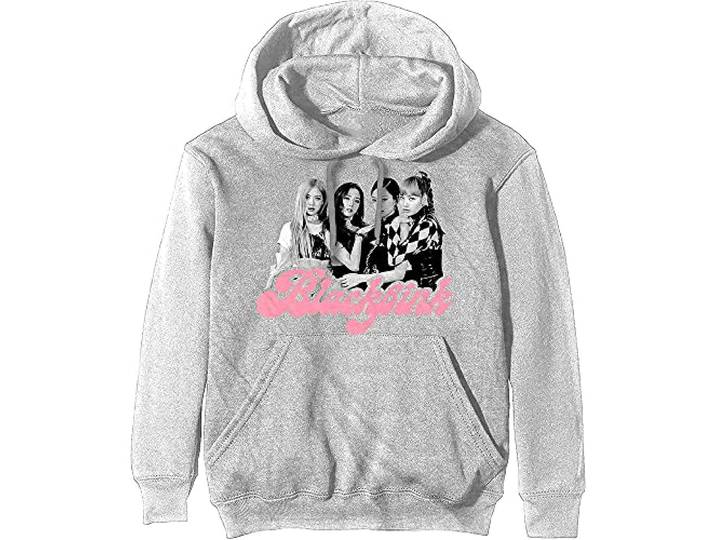 BlackPink Unisex Pullover Hoodie: Photo Tee - Large - White