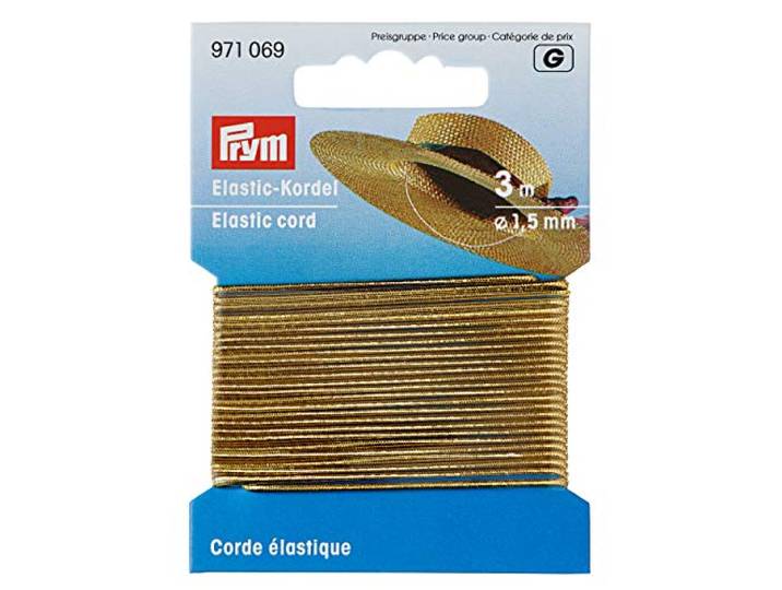 Prym - Prym Goud (1.5mm) Elastisch Koord - 1x3m