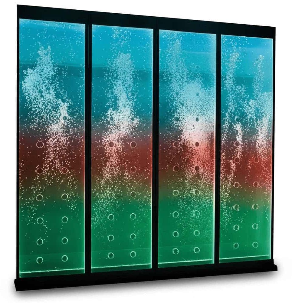 Moderne Trennwand Wasserwand Wände Wasserfall Water Wall Led Wasserwände 60x240