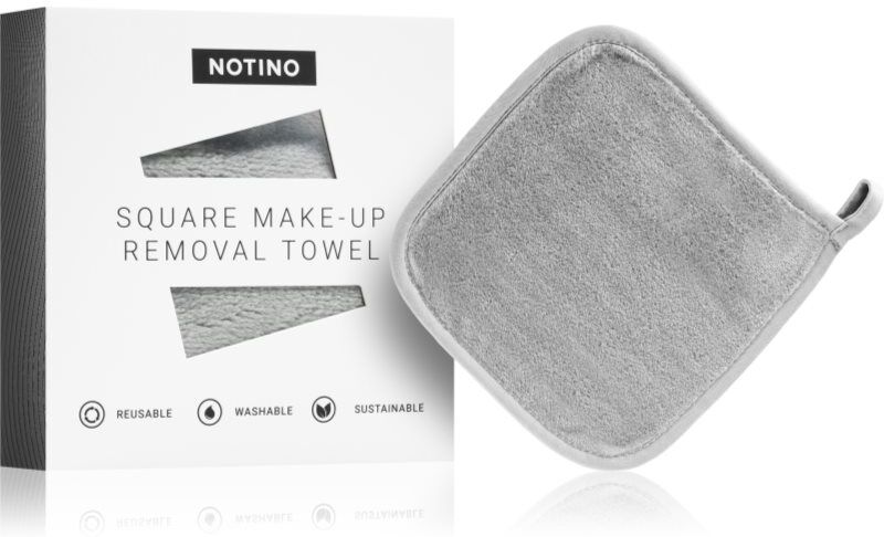 Notino Spa Collection Square Makeup Removing Towel makeup removal cloth shade Grey 1 pc