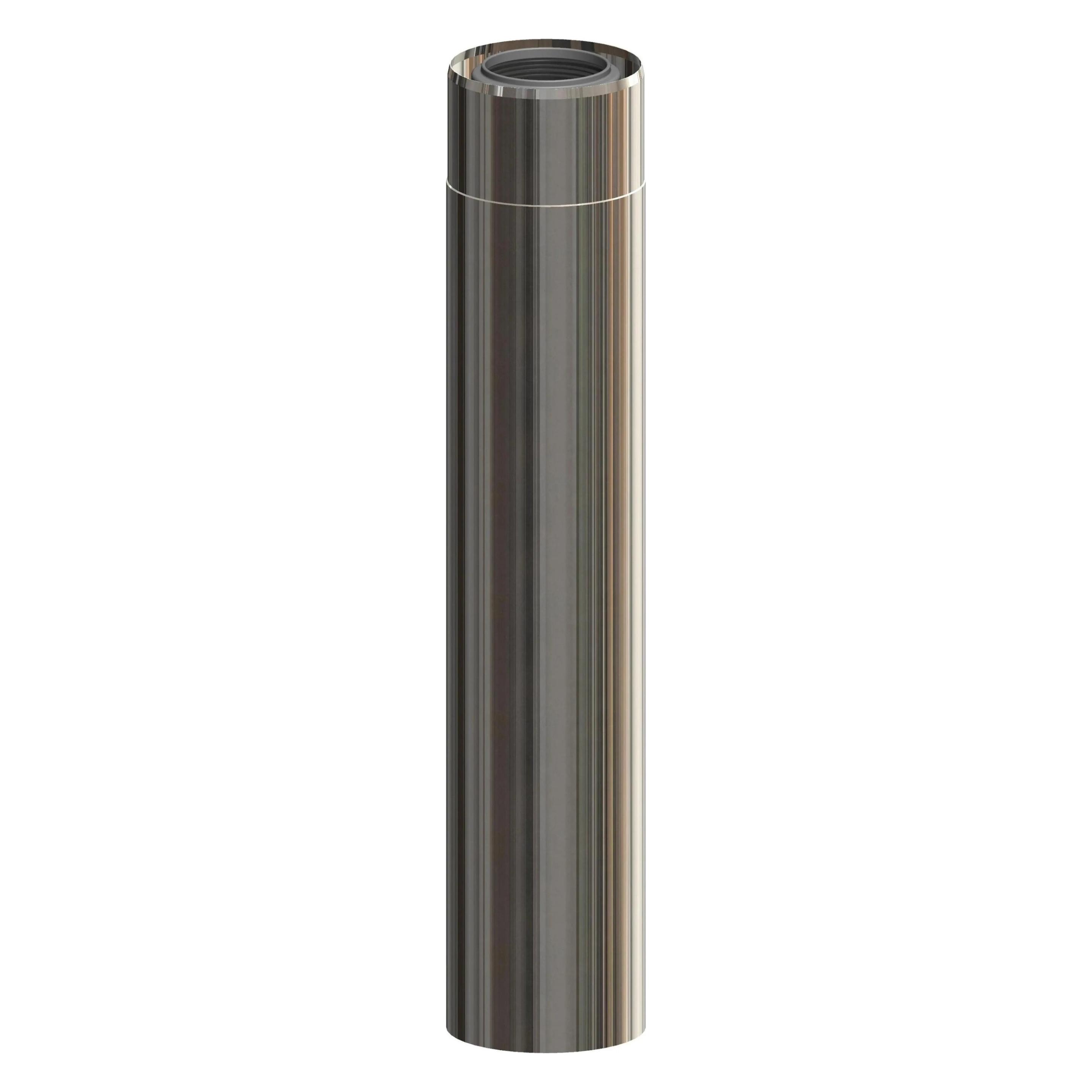 Atec Rohrelement IronPoly kürzbar Edelstahl blank DN 60/100 440mm (700718)