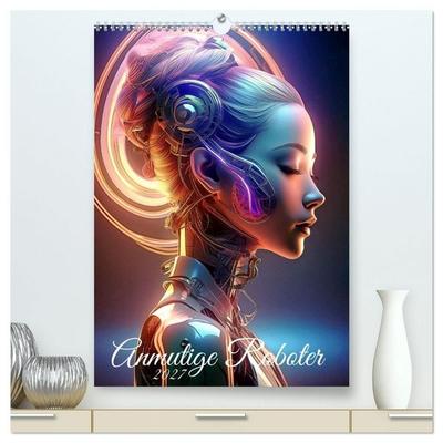 Anmutige Roboter (hochwertiger Premium Wandkalender 2027 DIN A2 hoch), Kunstdruck in Hochglanz