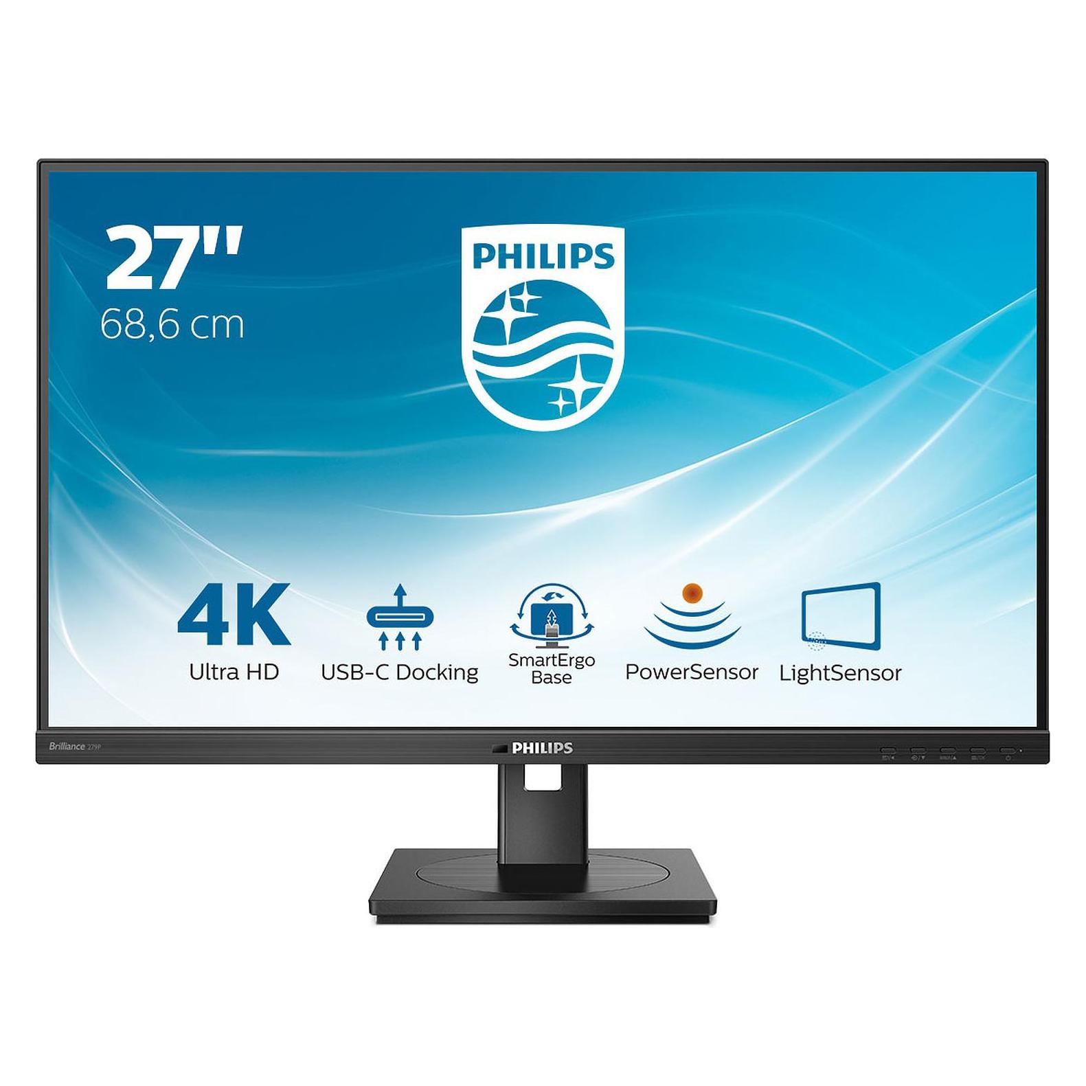 Philips 279P1/00 27" UHD IPS VERFÜGT über USB-C/DP/HDMI PD 65W (3840 x 2160 Pixel, 27") (279P1/00)