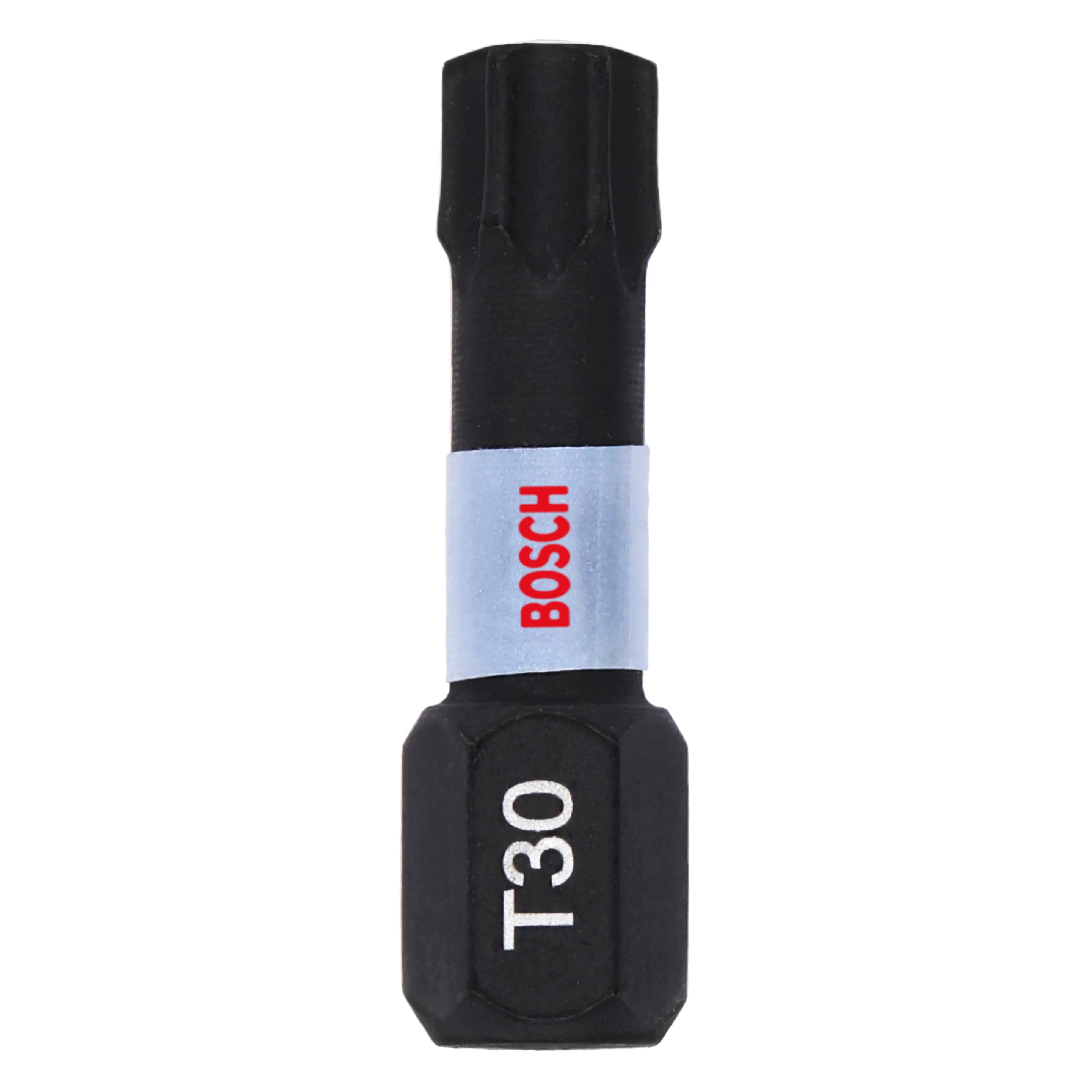 Bosch Professional Zubehör PRO Torx Impact Bit, T30, 25 mm, 2-tlg. (2608522477)