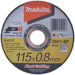 Makita, Sägeblatt, Trennscheibe 115x0,8mm