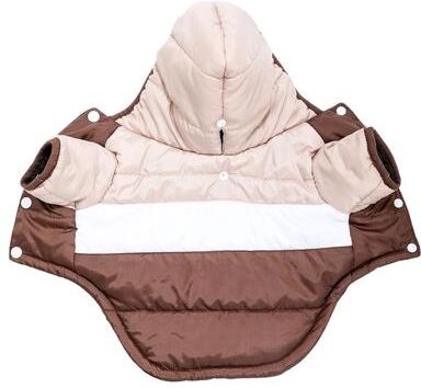 Uplifted Goods Cozy Fleece Dog Jacket For Small Pets coffee s