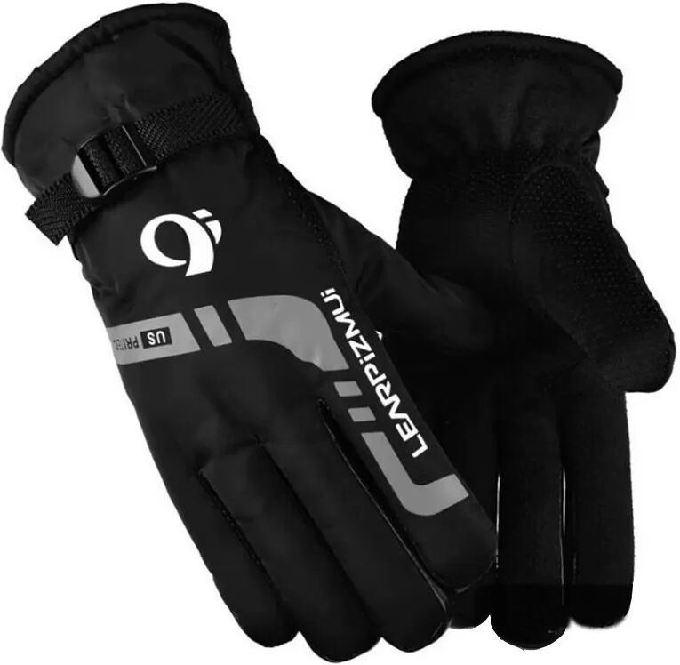 INF Winter Thermo Wasserdichte Winddichte Fahrradhandschuhe für Motorrad & E-Bike, kompatibel mit verschiedenen Marken Grau