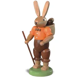 Müller Erzgebirge Hasenmann farbig klein Höhe 11 cm