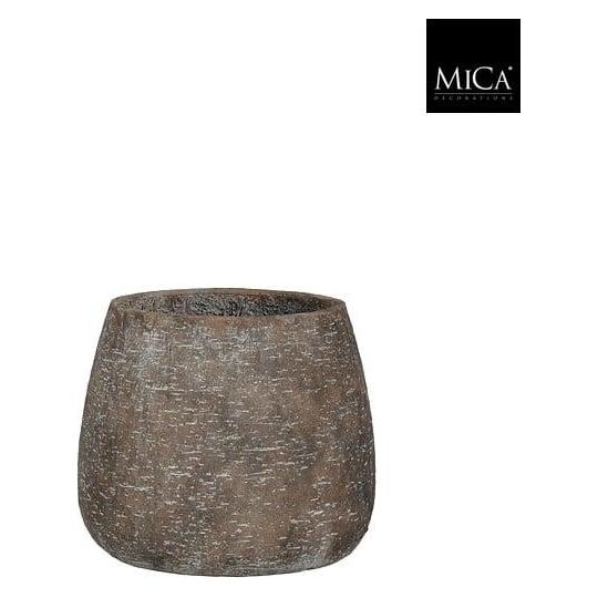 Mica Blumentopf "Hector", Keramik, Ø 28 cm, Farbe: Braun (28 x 23.50 cm) (76519045)