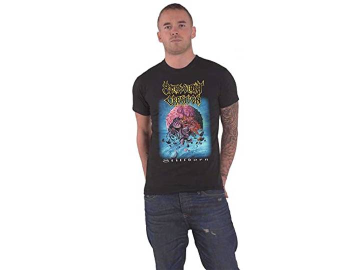 Malevolent Creation T Shirt Stillborn Band Logo Metal nieuw Officieel Mannen