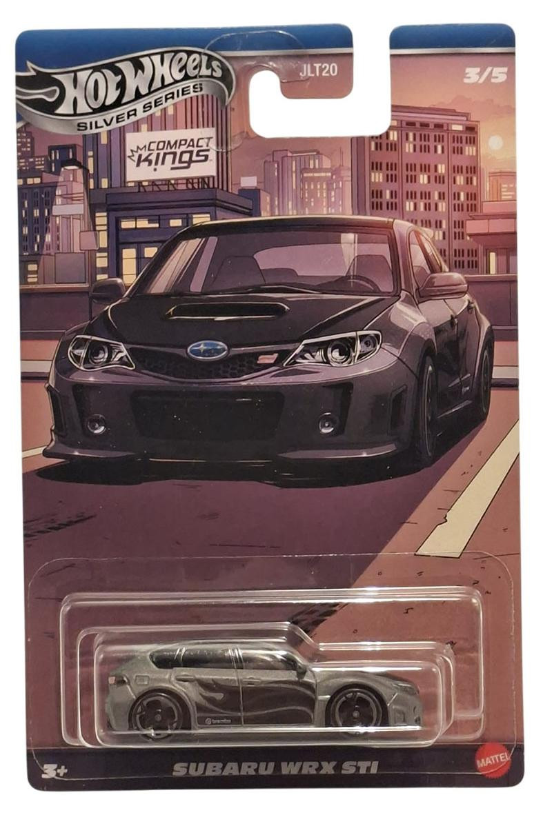Hot Wheels Silver Series Subaru WRX STI Hatchback Grijs 1:64 Schaal Diecast Speelgoed Voertuig