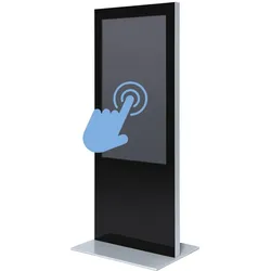 Digitale Infostele Slim Mit 55" Samsung-Bildschirm und Touch-Folie