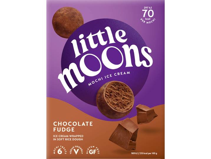 LITTLE MOONS Mochis glacés saveur chocolat fudge