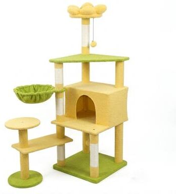 Kodotan sofa Flower Cat Tree With Large Condo Removable Flower Cushion And Hammock