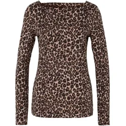 Tchibo - Langarmshirt - Damen - Gr. XL - schwarz/print