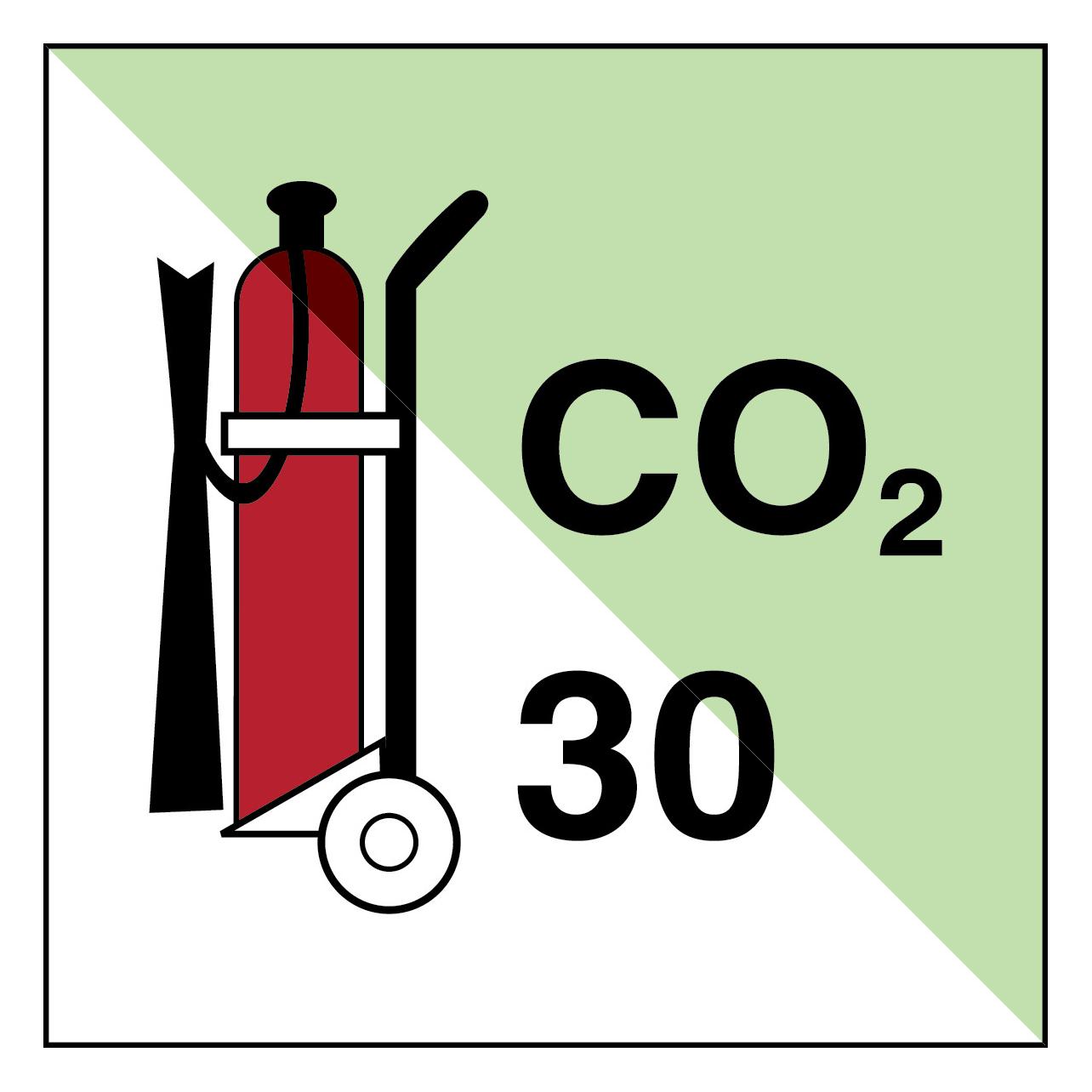 Brady IMO - Feuerlöscher auf Rädern CO2/30 (195288)