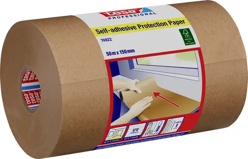 Tesa 74922 74922-00000-00 Kreppband tesa Professional Chamois (L x B) 50m x 15cm 50m