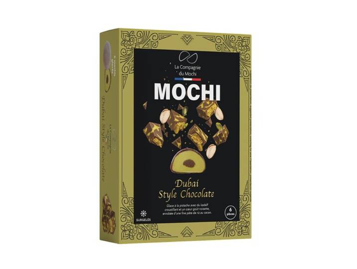 LA COMPAGNIE DU MOCHI Lot de 6 mochis glacés Dubai Style au chocolat et pistache - 198 g