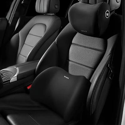 Uplift Treasures Ergonomic Memory Foam Car Neck Support Pillow black headrest