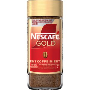 Nescafe Kaffee Gold, entkoffeiniert, löslicher Kaffee, 100% Arabica, 95 g