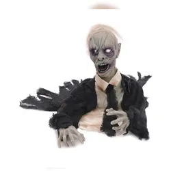 EUROPALMS Bewegter Zombie animierte Halloween Figur 43cm Bewegung, Geräusche
