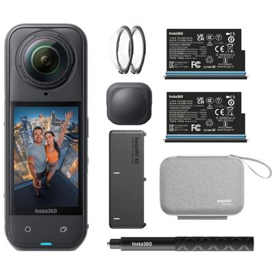 INSTA360 Action Cam "X5 Essentials Bundle", schwarz, B:4,6cm H:12,45cm T:3,82cm, Camcorder