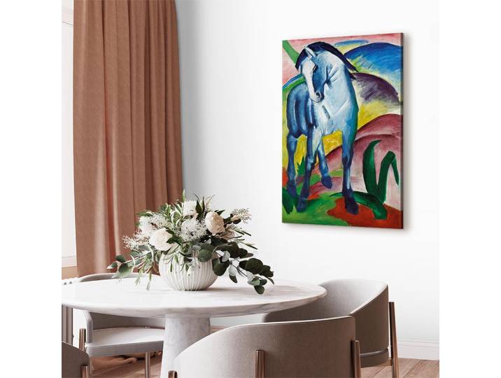 Leinwandbild Blue Horse Filz Grün/Grün 60 x 90cm