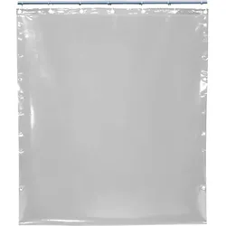 Vorhang glasklar 1400 x 0,4 mm oben gesäumt mit verstärken Ösen