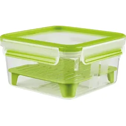 EMSA N10717 - EMSA Lunchbox CLIP & GO XL transparent, grün 1,3 l