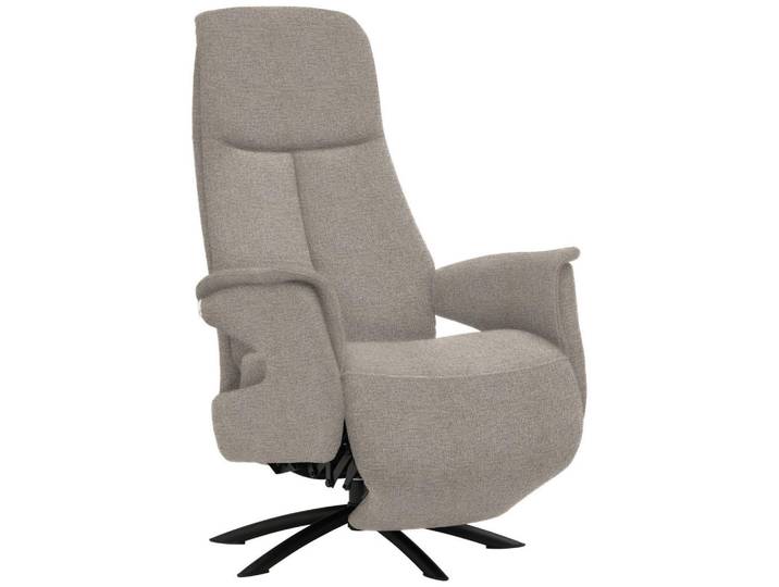 Welnova Relaxsessel, Hellbraun, Metall, 73x108x86 cm, Fußauswahl, Lederauswahl, Stoffauswahl, Relaxfunktion, Sitzfläche 360° drehbar, Wohnzimmer, Sessel, Relaxsessel