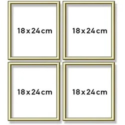 Schipper Alurahmen Quattro Gold 18x24 cm Selbstmontage Malen nach Zahlen